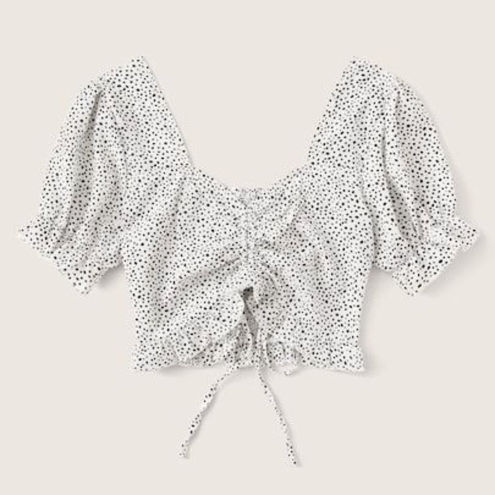 Polka Dot Crop Top